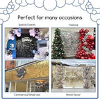 COKAOBE Mirror White Shimmer Wall Backdrop, Photo Backdrops - Image 4