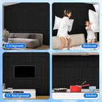 Nuanchu 120 Pcs 3D Slat Wall Panels, Paintable Waterproof Textured Tiles - Image 7