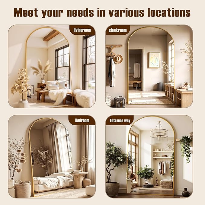 Full Length Mirror, Oversized Floor Mirrors, Leaning Free Standing Mirrors - Image 8