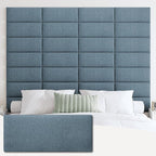 IFNOW Upholstered Wall Mounted Peel and Stick King Size Headboard, Soundproof by IFNOW