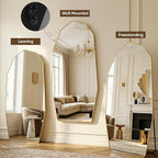 Antok Full Length Mirror, Free Standing Wall Mounted or Leaning Full Body Mirror - Image 7