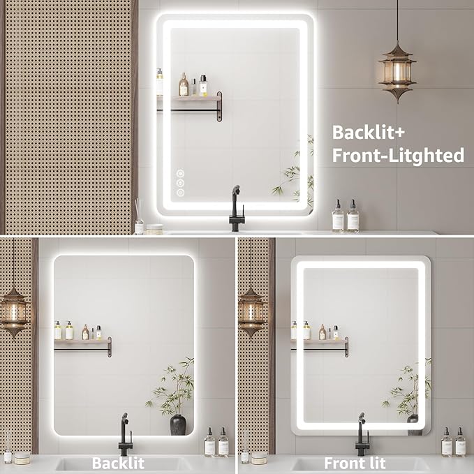 Led Bathroom Mirror with Lights, Anti-Fog & Tri-Color Lighting - Image 7