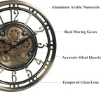 CLXEAST 28 Inch Large Moving Gear Wall Clock - Image 3