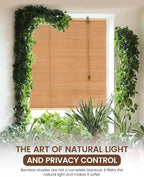 72" Wx72 H Bamboo Blinds Roller Shades - Image 8