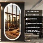 FENNIO Full Length Mirror with Lights, Wall Mounted Hanging Mirror with Lights - Image 5