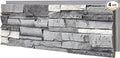 1.77 Inch Deep 3D Faux Stone Panels Stucco Wall Cover Rustic Stone Veneer by Wallwell