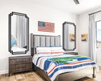 24" x 47" Large Black Mirror for Wall Decor, Elegant Living Room Mirror - Image 5