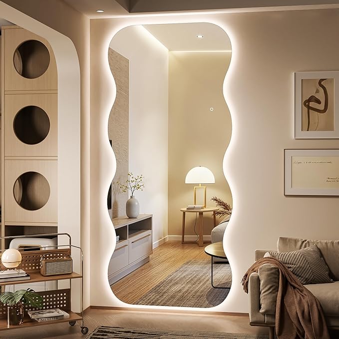 Hasipu Wavy Full Length Mirror by Whatssuitableisthebest