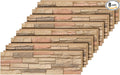 8-Pack Faux Stone Wall Panels PU Stone Veneer Siding, Mortarless Lightweight by Wallwell