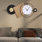 37.7X21Inch Large Modern Wall Clock Geometric Dial-Solid Wood Metal Frame - Image 4
