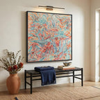 Extra Large Framed Colorful Abstract Wall Art - Image 4