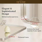 TETOTE 55 x 36 inch Brushed Nickel Mirror - Image 5