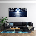 Cao Gen Decor Art S06998 Wall Art Canvas Prints Moon Sea Ocean Landscape 1 - Image 6