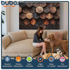 BUBOS 6 Pack Art Acoustic Panels, 70.8" x 47.2" Sound Absorbing Wall Decor - Image 3