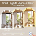 Arched LED Bathroom Mirrors - Image 5