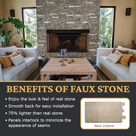 AZ Faux AZ Faux High-Density Polyurethane Faux Stone Wall Covering Panels - Image 4