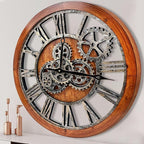 The B-Style Large Wall Clock 24 inch Moving Gear Wall Clock Oversized Vintage - Image 7