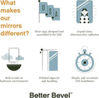 Better Bevel Frameless Square Mirror - Image 3
