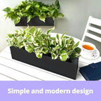 LaLaGreen Wall Planters for Outdoor Plants Carbon Steel Black Metal Hanging - Image 8