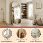 Suidia 86"x46" Arched Full Length Mirror - Image 6
