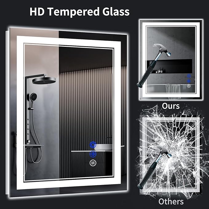 40"x36" LED Bathroom Mirror - Image 6