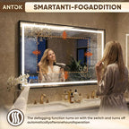 Antok 40X32 LED Bathroom Mirror - Image 4