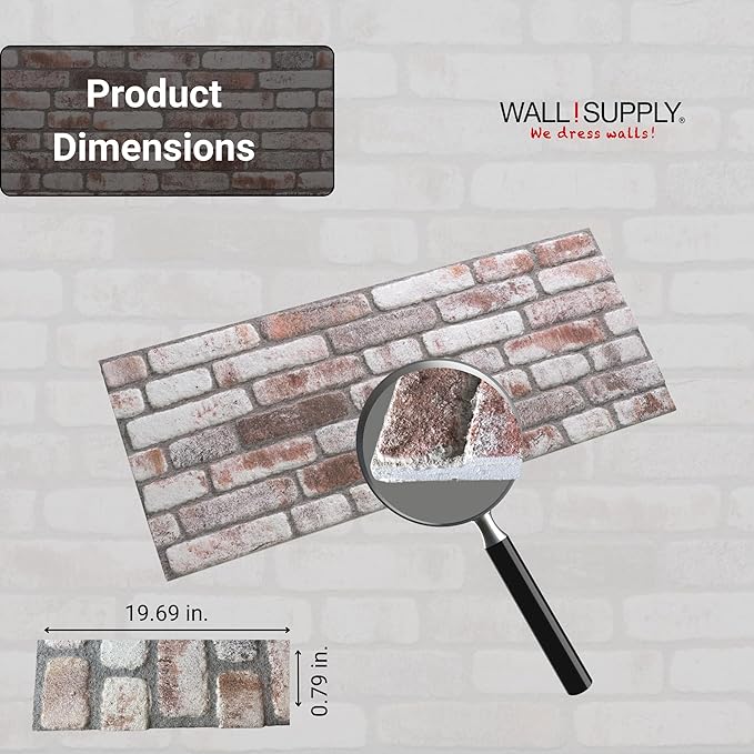 Wall!Supply 3D Wall Panels – Faux Brick, Bedroom & Office – Easy DIY - Image 6