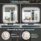 40x24 LED Bathroom Mirror with Lights, Backlit and Front Lit Anti-Fog Lighted - Image 6