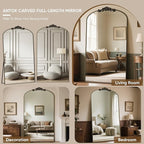 Antok Arched Full Length Mirror, Full Body Mirrors - Image 8