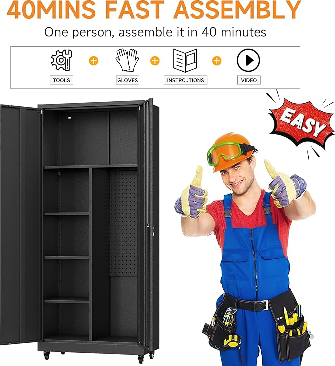 Metal Garage Storage Cabinet - Image 7