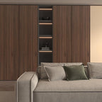 BOMENG Large Walnut Wood Contact Paper Matte 48"x591" Dark Brown Wood Wallpaper - Image 9