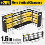 XLarge 64''W Power Tool Organizer Wall Mount | 8-Outlet TR Charging Station | - Image 5