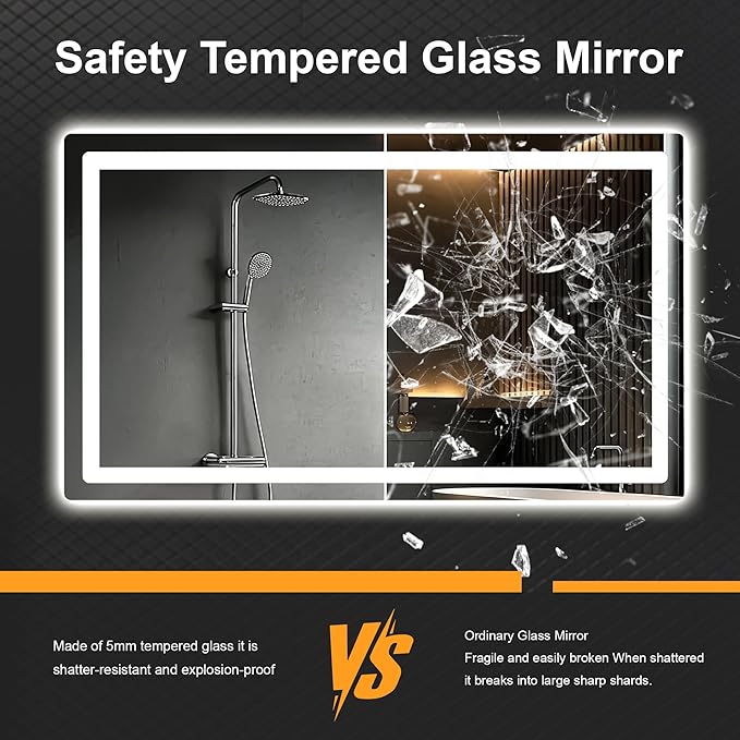 AMOISE LED Bathroom Vanity Mirror - Image 6