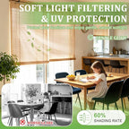 Bamboo Blinds 72x48 inch Bamboo Roman Shades - Image 4