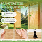 Bamboo Blinds 64x72 inch Bamboo Roman Shades - Image 2