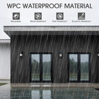 WPC Slat Wall Panels 16 Pack 48" x 6", Waterproof Fluted Wall Paneling - Image 2