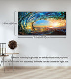 Cao Gen Decor Art S06798 Giant Wave Water Wall Art Canvas Prints 1 Panels Ocean - Image 3
