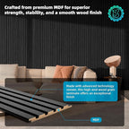 Art3d 6-Piece Wood Slat Panels for Stylish Interior Decor and Ceiling Decoration - Image 2