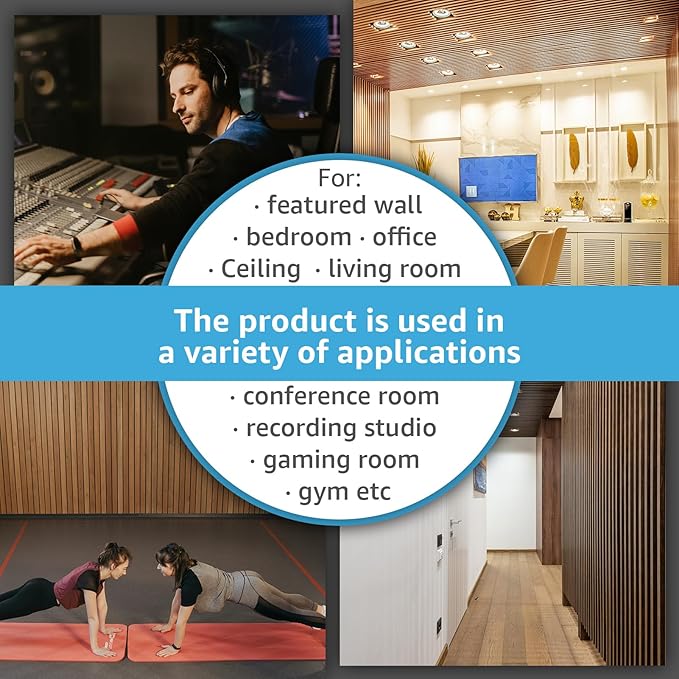 Art3d 2-Pack 108" x 12" Acoustic Wood Panels - Image 8