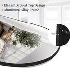 Rowjut Floor Full Length Mirror, Arched Mirrors Full Length 76"x34" - Image 6