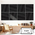 Mollywell Art Acoustic Wall Panels, 24x24 Inch 8 Pack, Wood Veneer, Sound - Image 2