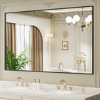 LOAAO Black Bathroom Mirror 72"X36" - Image 3