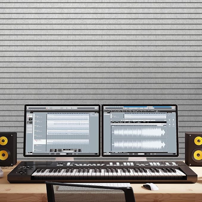 TONOR Dual-Layer Thickened Acoustic Wall Panels Self Adhesive, 8 pack - Image 7