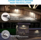 LEONLITE 8-Pack 4 Inch LED Hardscape Lighting, Update Retaining Wall Lights - Image 3