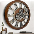 The B-Style Large Wall Clock 24 inch Moving Gear Wall Clock Oversized Vintage by TheB-StyleTB