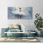 AIYISU Abstract Ballet Dancer Canvas Wall Art White Ballet Girl Dancer Wall - Image 4