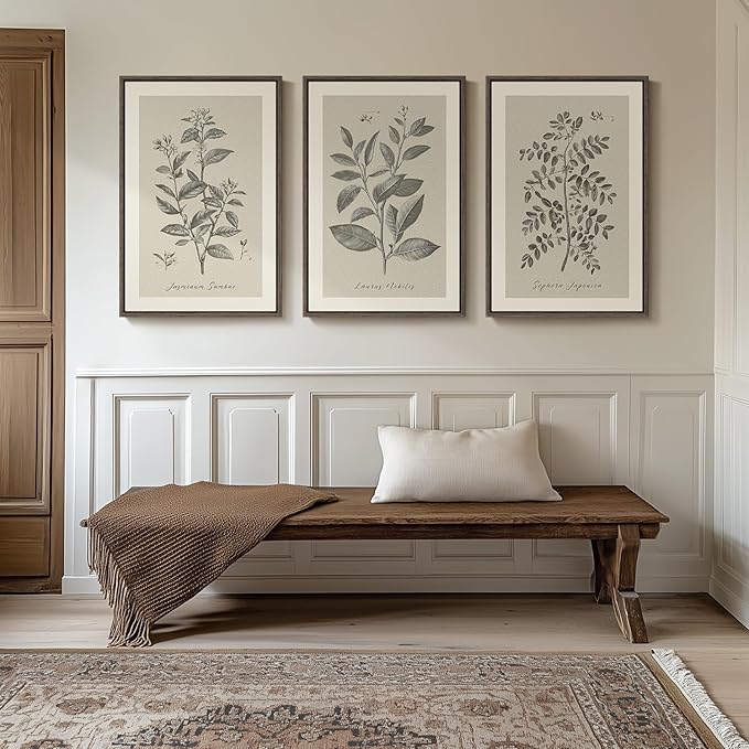 Large Framed Botanical Wall Art - Image 8