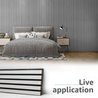 Art3d 107" x 8" Wall Panel 3D Fluted - Image 3
