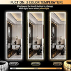 Hasipu Full Length Mirror with Lights, Full Body Dressing Hanging Mounted Mirror - Image 3