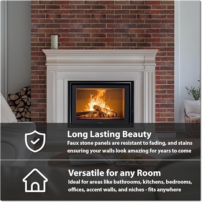 CONCORD WALLCOVERINGS ™ Retro-Art 3D Faux Brick Wall Panels - Image 6